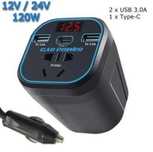 Преобразувател Инвертор на напрежение 12V/24V към 220V