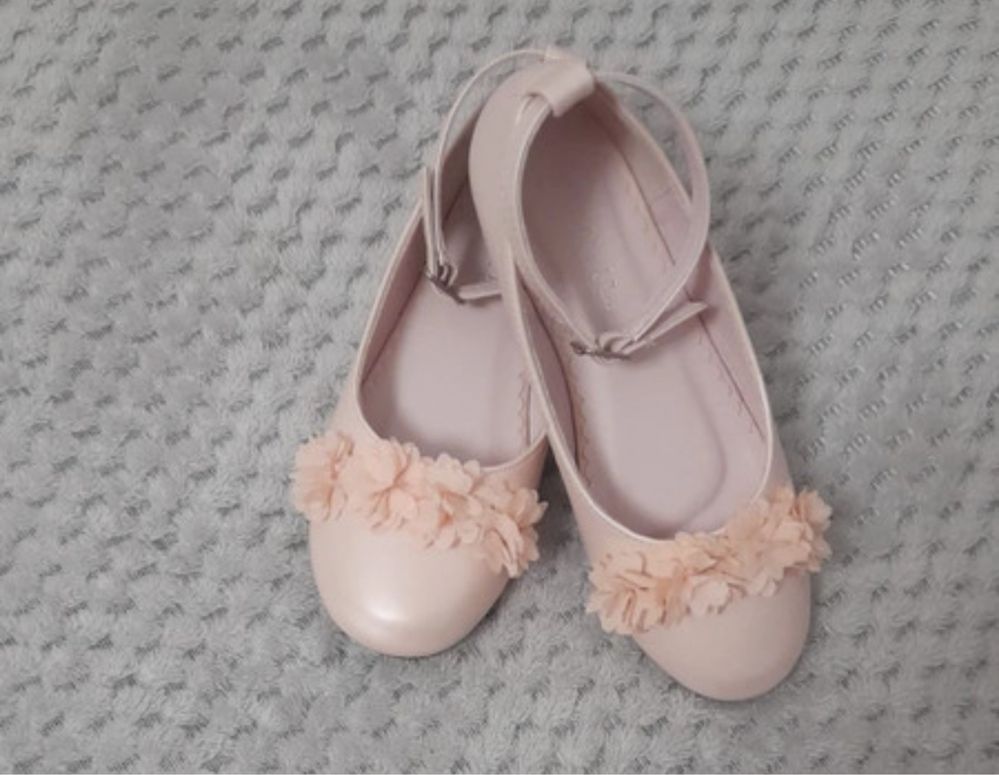 Balerini pantofi Nelli Blu roz eleganti scoala serbare 32