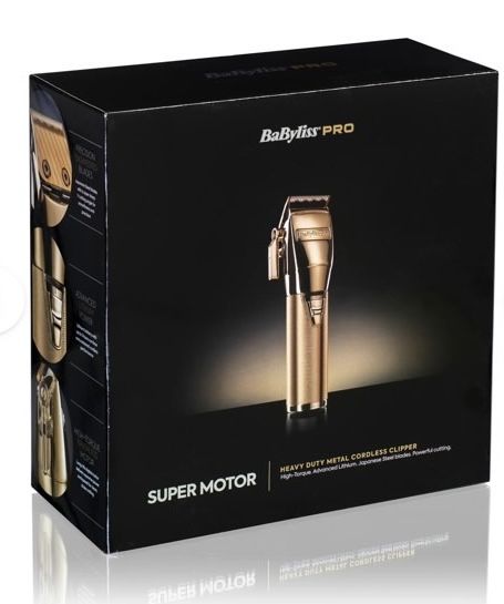 Безжична машинка за подстригване BaByliss Pro Super Motor (златна)