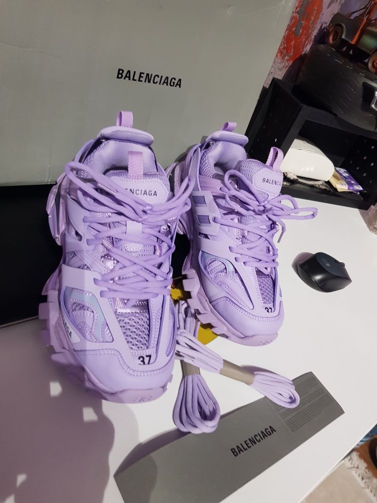 Balenciaga logo track lila