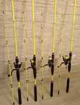 Set 4 Lansete 3m acțiune 100-200gr + 4 Mulinete Cfc 5000