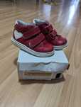Ghete copii din piele roșii, mărimea 23, marca Hokide Kids