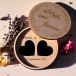 Cutie pentru verighete personalizata "always and forever"