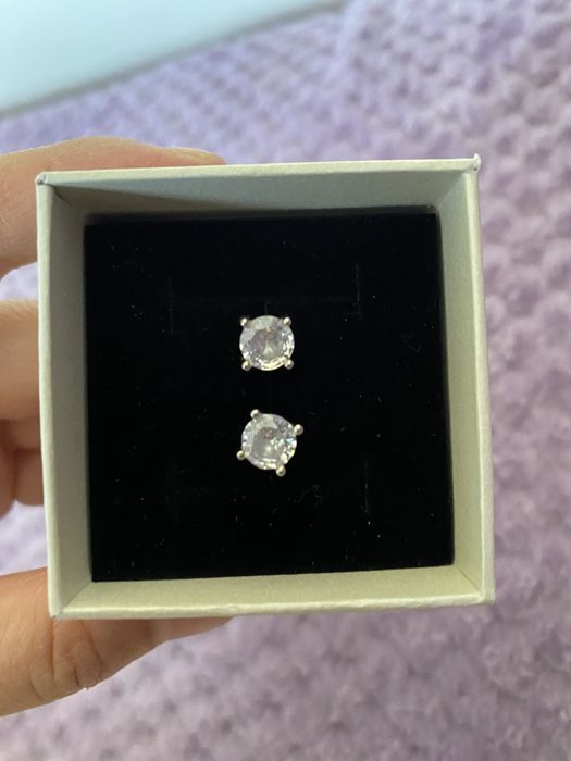 Гвоздик серьги серебро