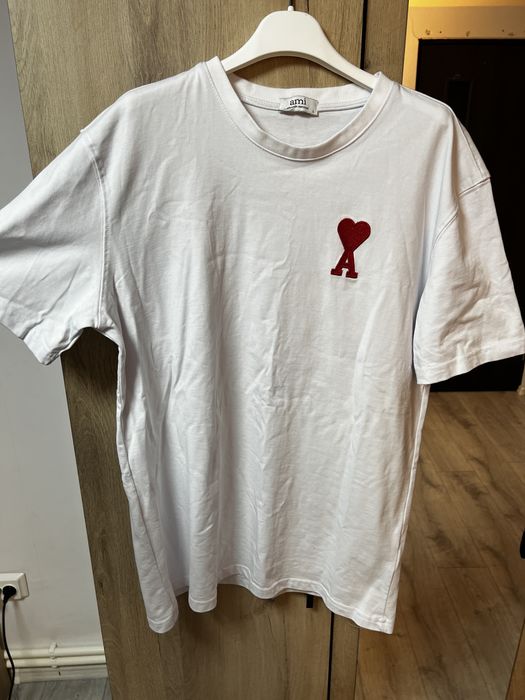 tricou alb ami paris L