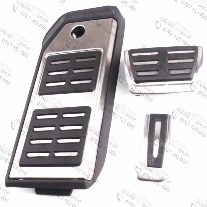 Set Pedale inox Audi Q7, Q8 , VW Touareg ,Cayenne transmisie automata
