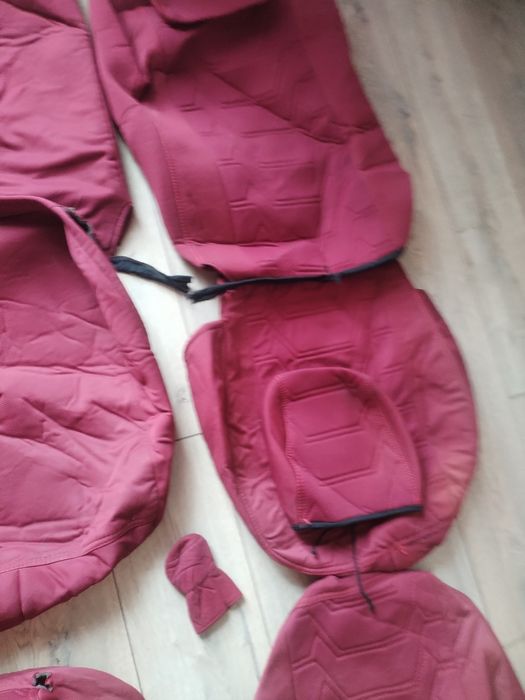 Чехол на авто Спарк бордовый цвет+бонус!