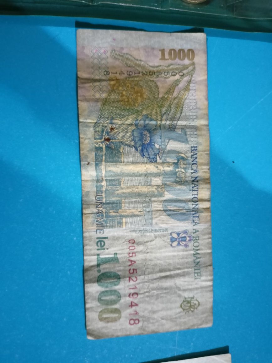 Banii de colecție (1000de lei și încă o bancnota)