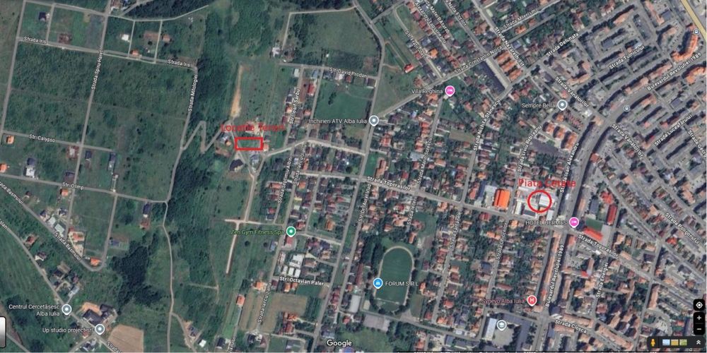 Teren intravilan cu toate utilitatile Piata Cetate Alba Iulia