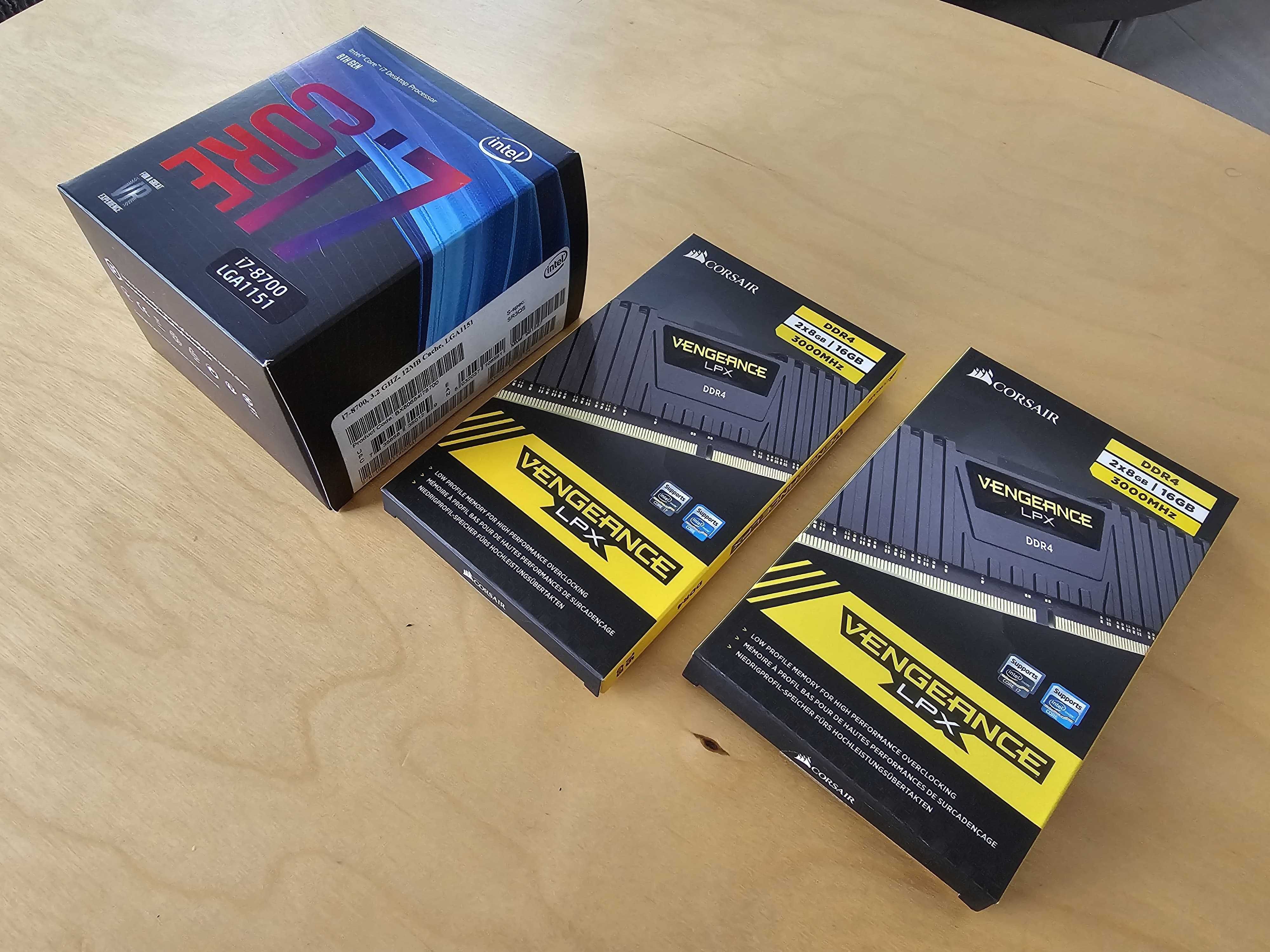 ASUS STRIX Z390-F Gaming + i7-8700 + 32GB DDR4 3000MHz Corsair