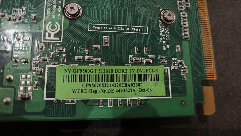 Продавам видеокарта NV GeForce 9500GT 512 МВ TV DVI PCI-E