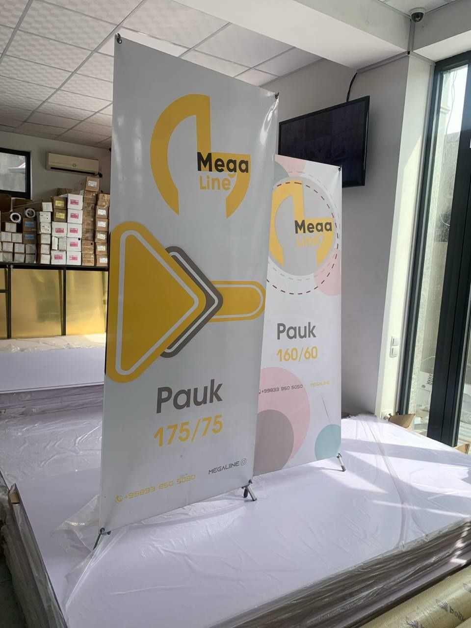 Pauk, X- banner, pauchok sifatli bekprint pechat