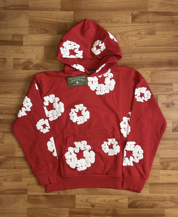 Hanorac denim tears rosu S