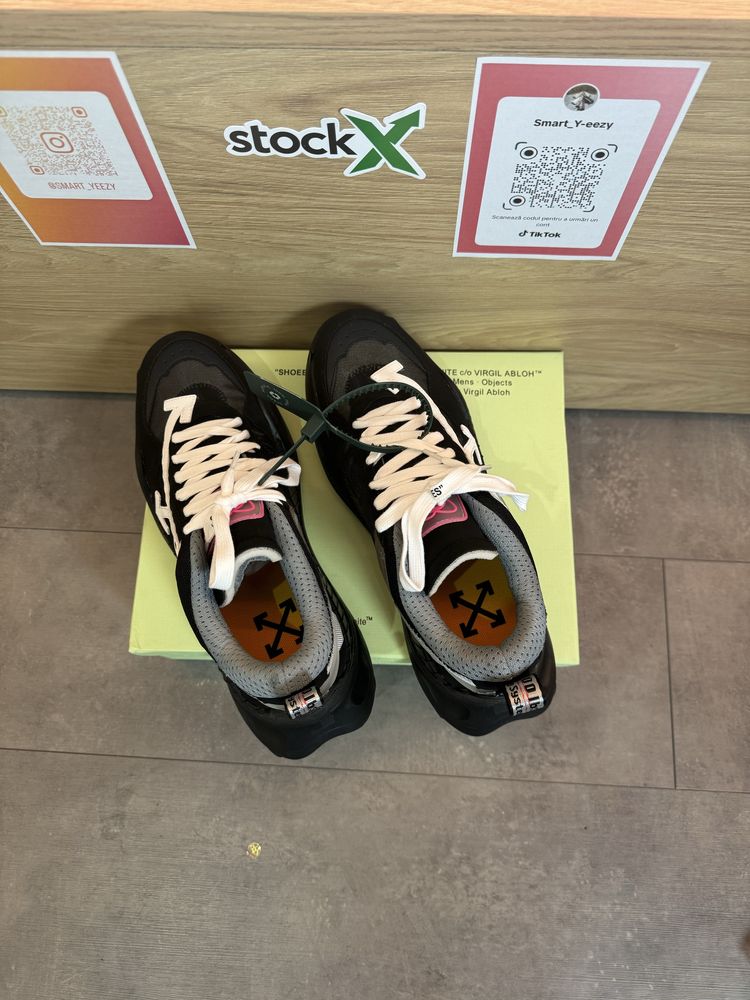 Sneakers OFF White Odsy 1000 , Black Leather Trainers,Poze reale 39-45