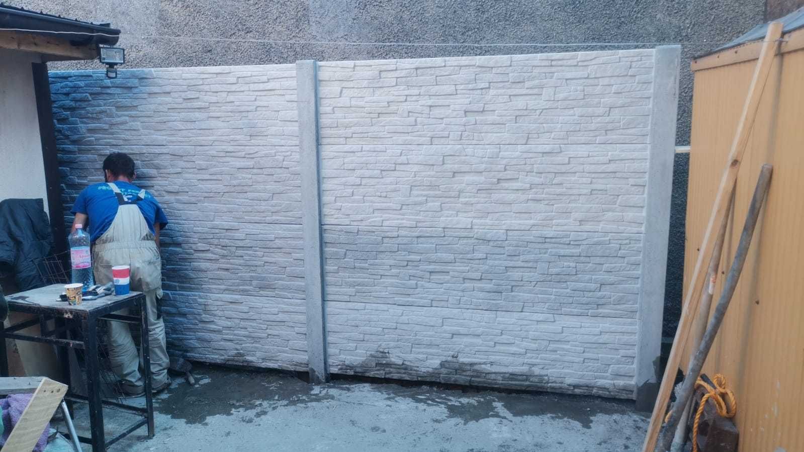 Garduri din beton si placi 3d diferite modele