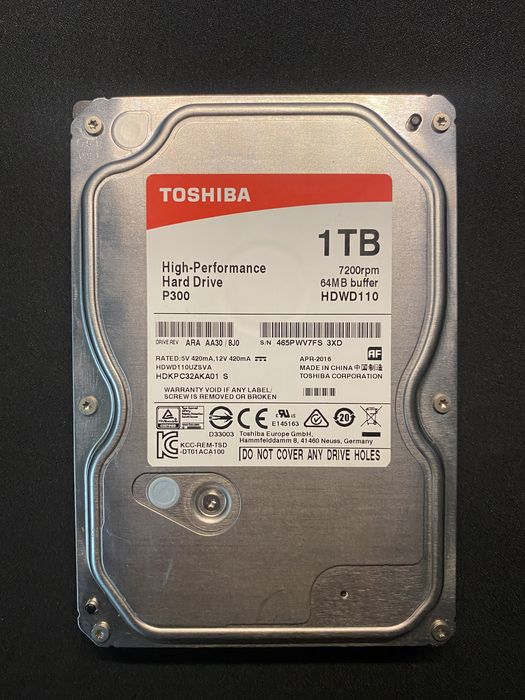 продам жесткий диск TOSHIBA 1 ТБ