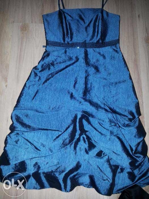 Rochie de ocazie din tafta culoarea albastru marimea 34