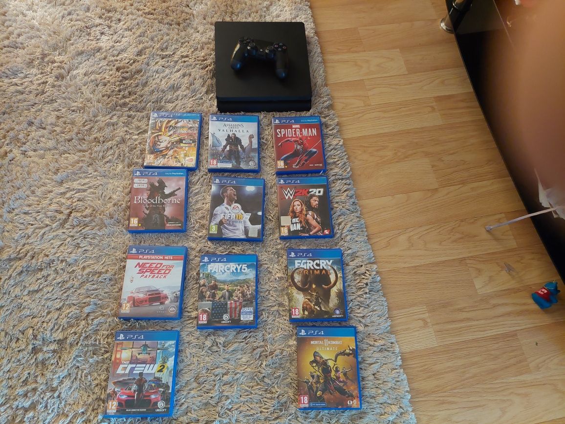PlayStation 4 slim 1TB +11 jocuri
