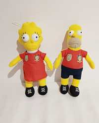 Homer și Lisa Simpson din pluș