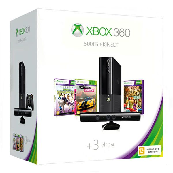 Xbox 360 в идеальном состоянии с Kinect в полном комплекте с играми