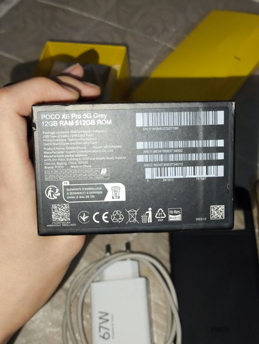 poco x 6 pro 5G 12/512