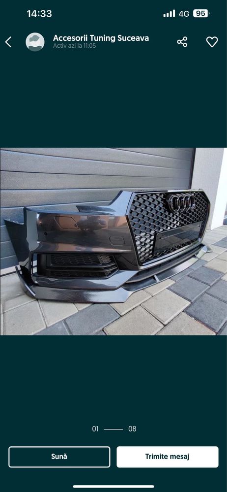 Vând prelungire bara față audi a4 b9