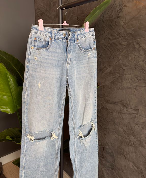 Дънки с висока талия Stradivarius Дънки с широк крачол Страдивариус