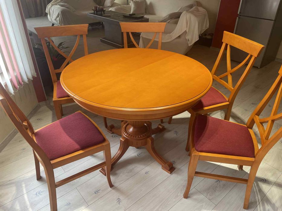 Маса и столове- кафяви