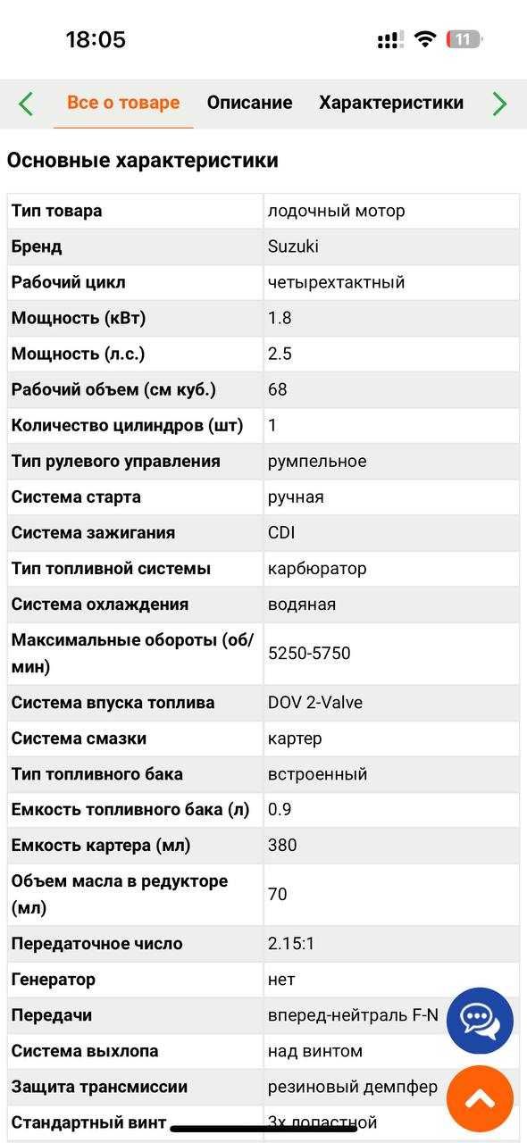 Моторная лодка 4х тактный Suzuki 2.5 Л.C Приобрён в Европе