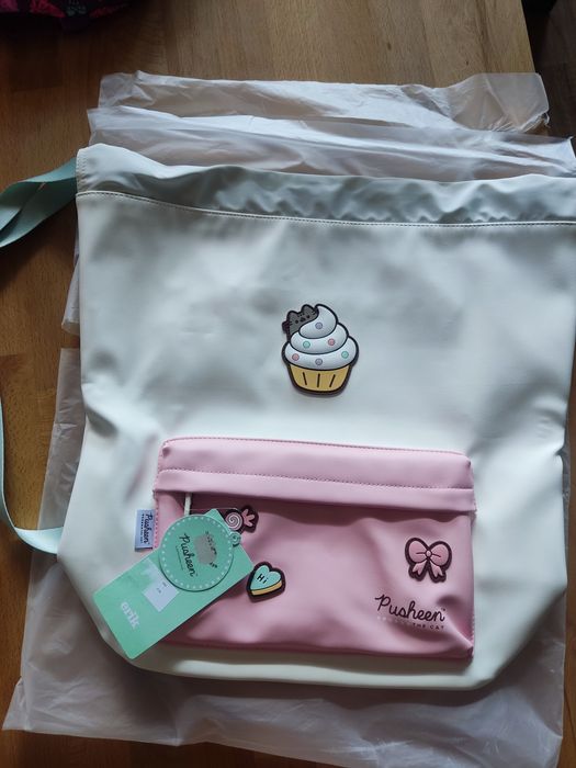 Ученическа раница Pusheen Rose Backpack, Cupcake, раница за момичета,