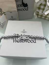 Колие - Vivienne Westwood Silver ( сребърни перли ) чоукър