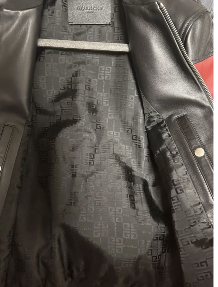Ginenchy bomber jacket barbateasca noua originala piele masura L-50.