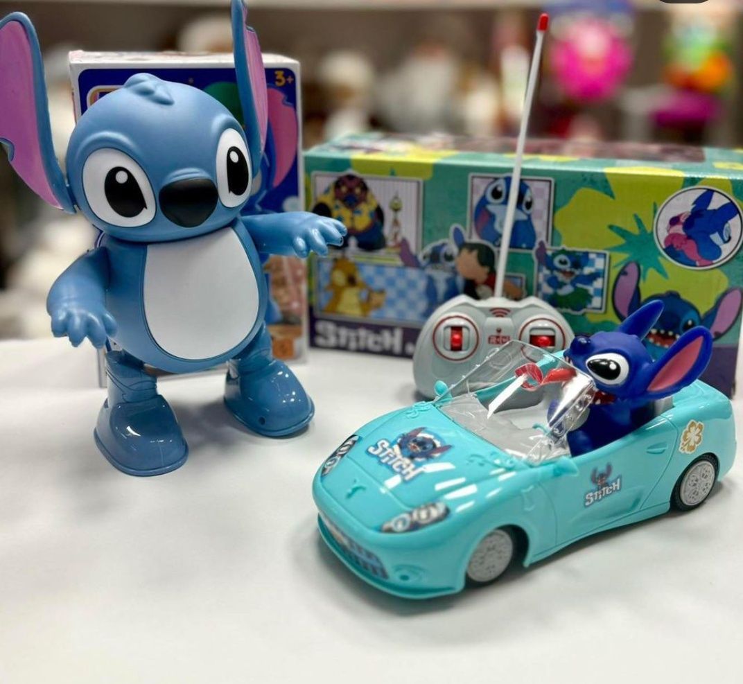 Кола с дистанционно управление Стич с фигурка/Popit игра 999 нива Стич