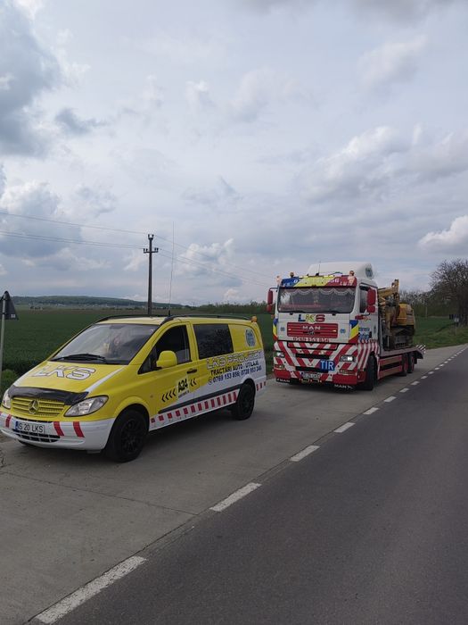 Tractări auto, Transport utilaje, Platforma auto, Asistenta rutiera