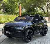 Акумулаторен джип Audi Q7 12V с меки гуми с Кожена седалка