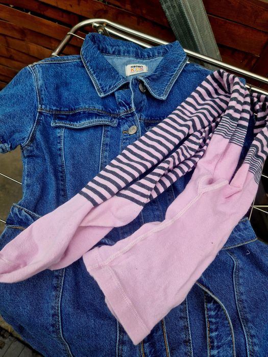 Sarafan jeans koton 9-10 ani