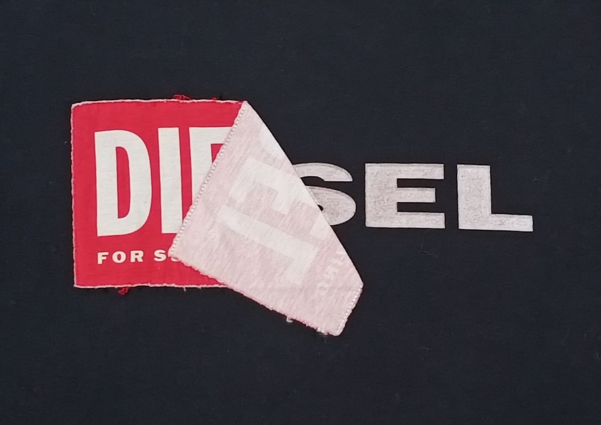 Diesel T-Shirt оригинална тениска L памучна черна фланелка