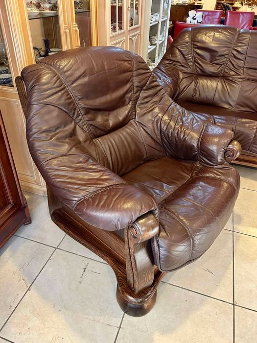 Холна гарнитура Естествена кожа - Холандия