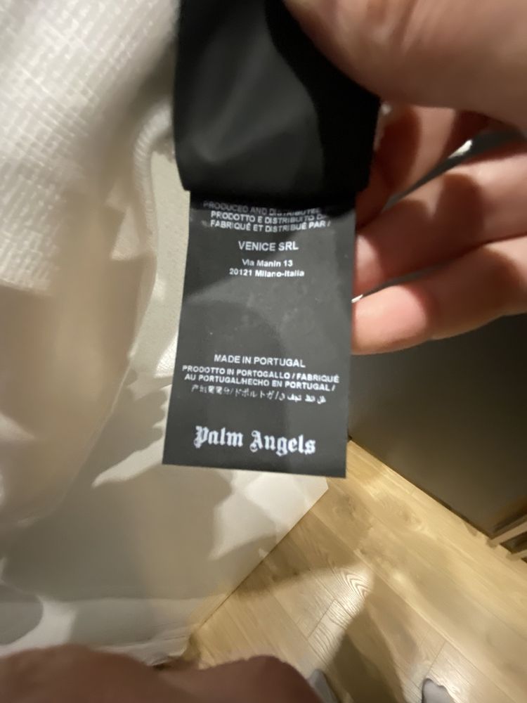 PALM ANGELS FLAME EAGLE HOODIE WHITE.Нов,етикети.100%ориг.Струва 900лв