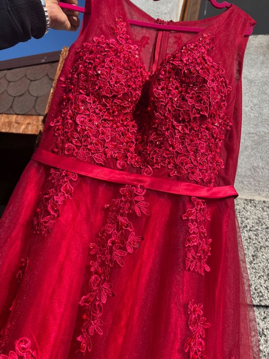 Уникална бална рокля Червена