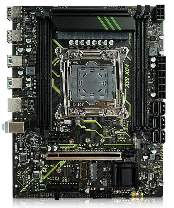 Плата X99-XD4 + Xeon 2690v3 (12/24) + 16Gb 2133 + Башня 6 трубок