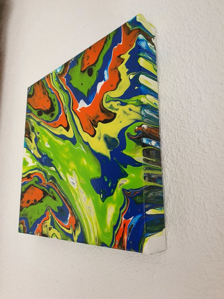 Pictura tablou acrilic abstract, arta pe panza