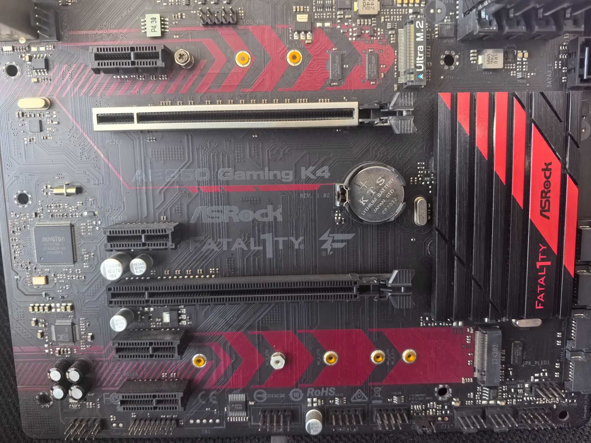 дана платка ab350 game k4 и ram kingston fury beast rgb 2666mhz