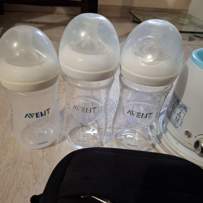 Нагревател за шишета, термо чанта и 3 шишета Philips Avent