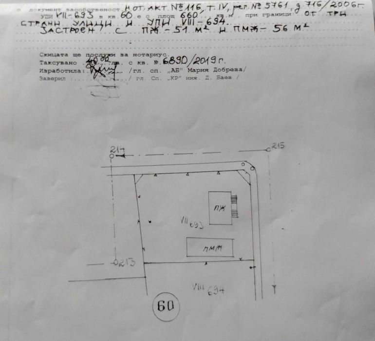 Продава се имот в гр. Садово