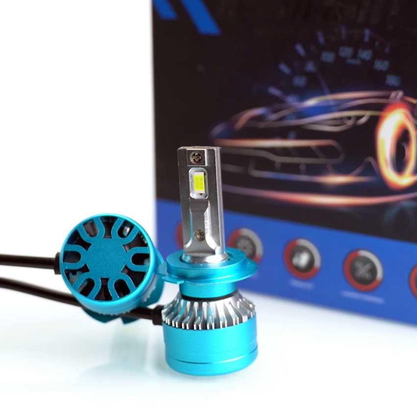 200W CANBUS LED крушки за фарове с вентилатор H4 CANBUS 12-24V