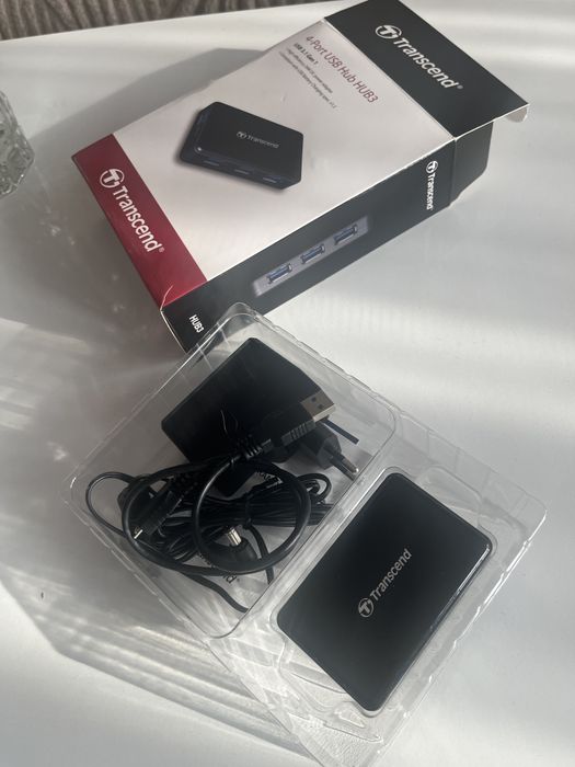 USB хъб Transcend 4 порта USB A 3.0