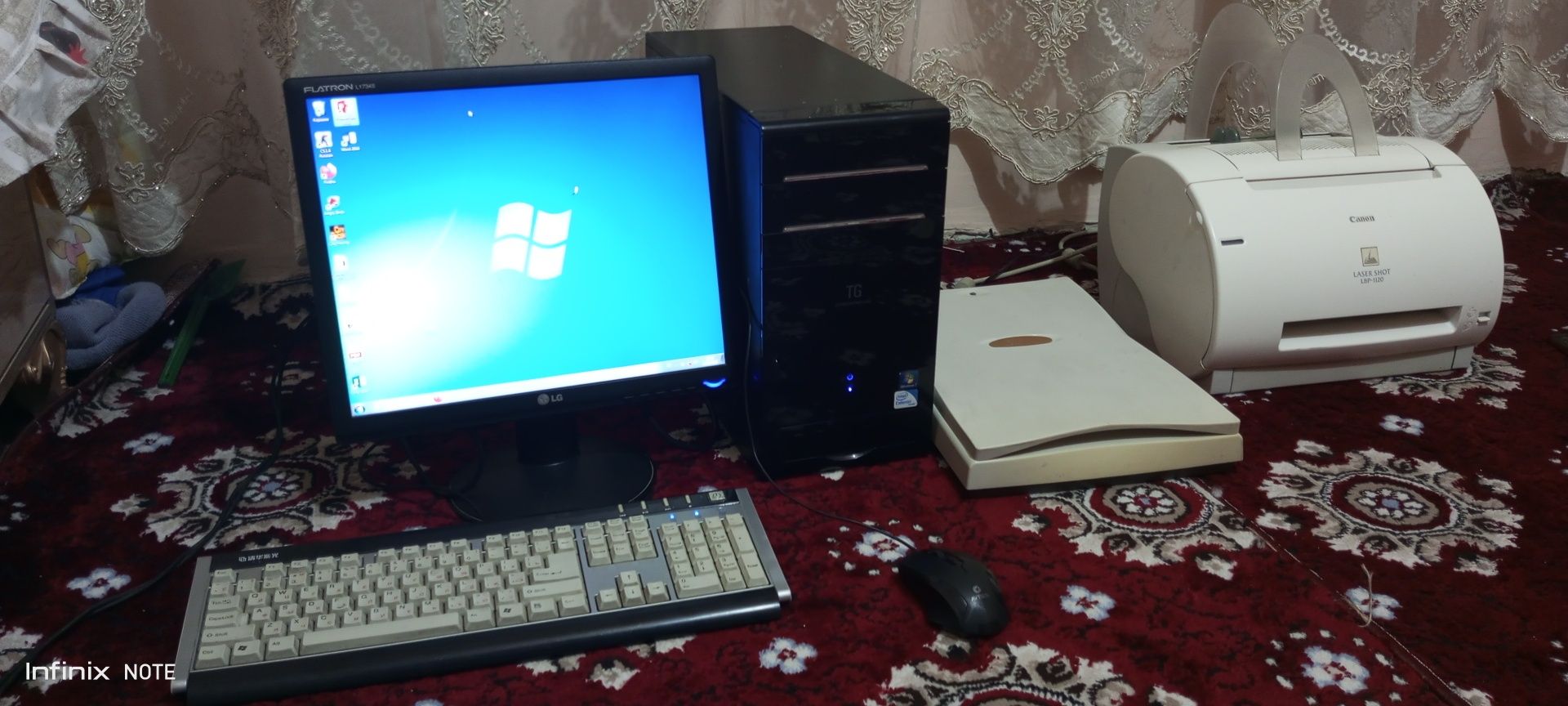 Kompyuter, printer, scanner holati alo darajada