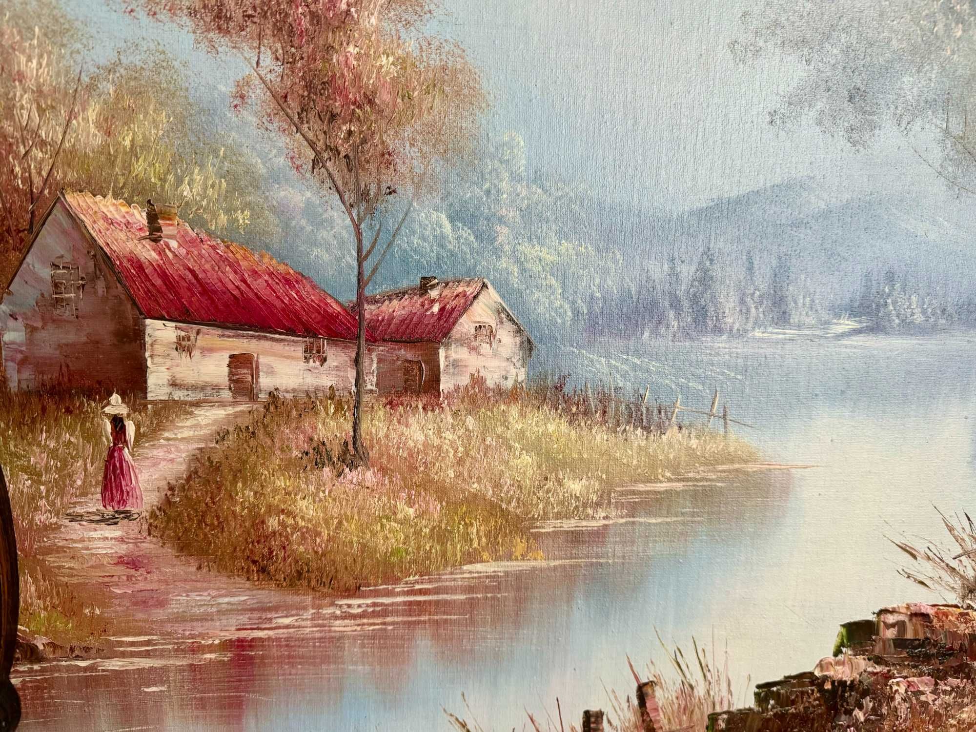 Голяма картина, маслени бой. Картината е от Фламандки тип