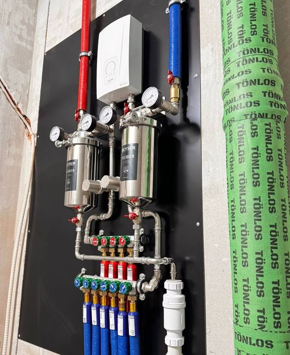 Монтаж систем отопления водоснабжения и канализации